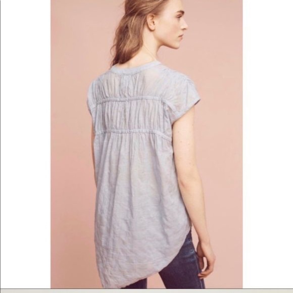 Anthropologie akemi kin blue tassel top boho Renee - Picture 9 of 9